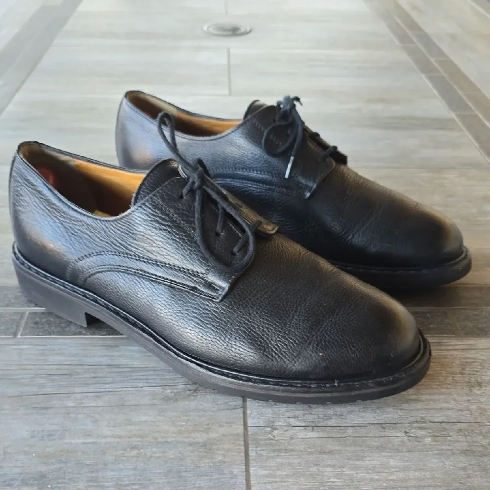 Mephisto Black Leather Men's Derbys